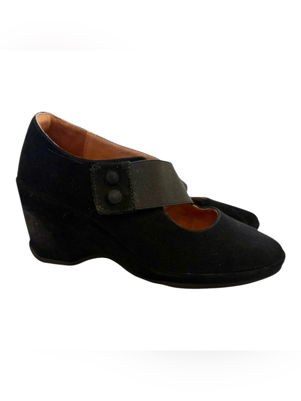 L'Amour Des Pieds black suede Oreana Suede Pumps, size 6.5 M - Picture 4 of 8